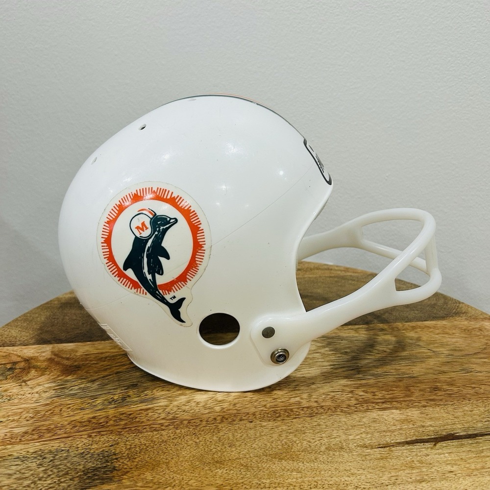 Vintage 1980's HUTCH Miami Dolphins Kids Toy NFL Football Full Size Helmet